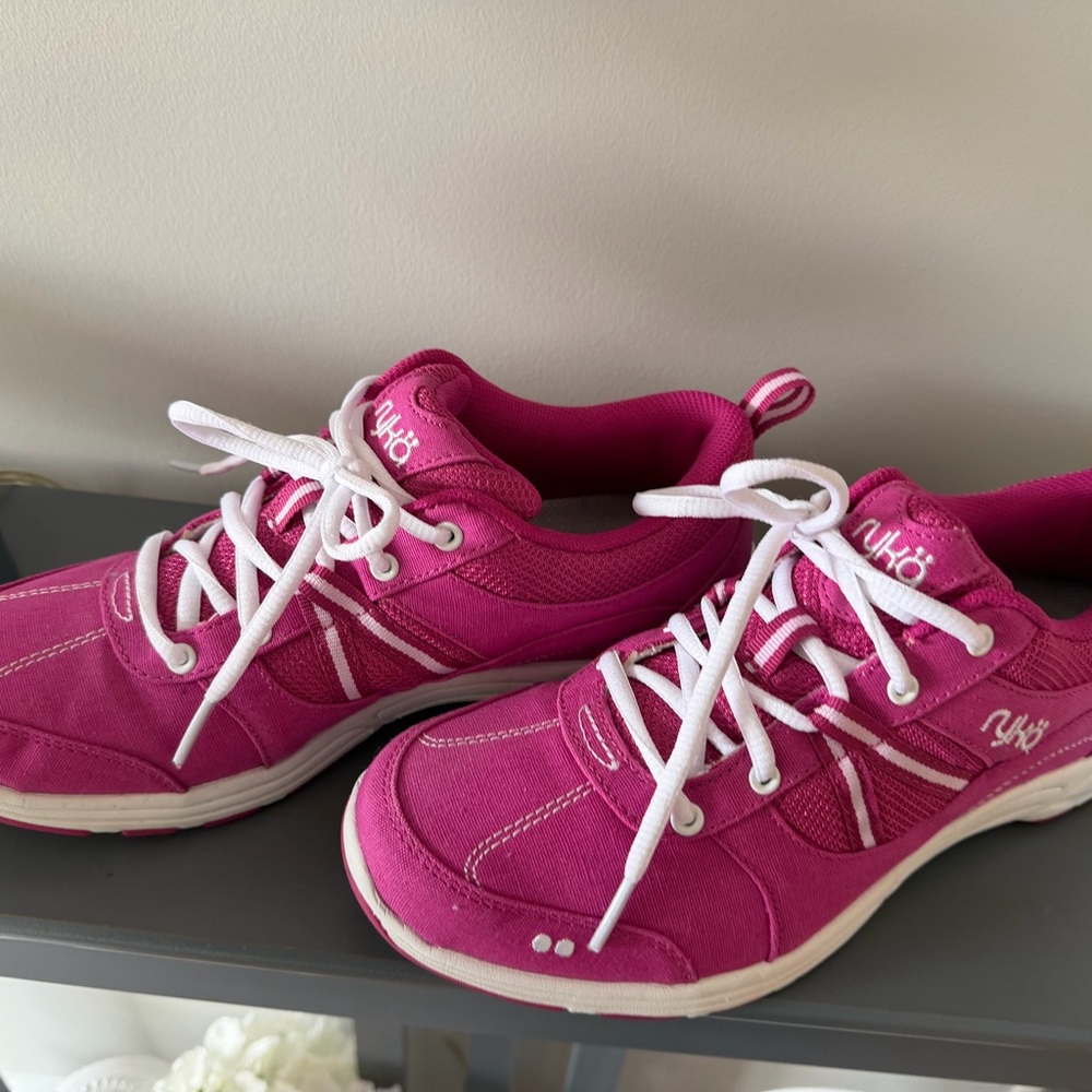 Ryka Pink and White Athletic Sneakers